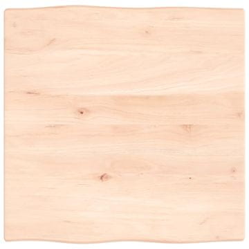 Vidaxl Stolna ploča 60x60x2 cm netretirana hrastovina sa živim rubom