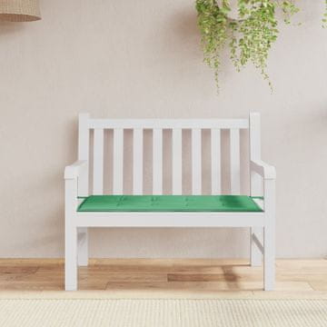 Vidaxl Jastuk za vrtnu klupu, zeleni 100x50x3 cm, Oxford tkanina