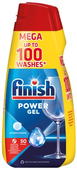Finish All-in-1 gel za strojno pranje posuđa, Regular, 2x1000 ml