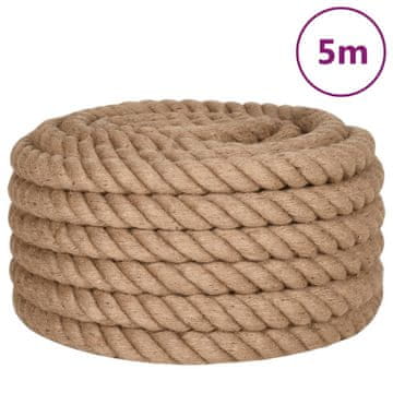 Vidaxl Uže od jute dužina 5 m debljina 40 mm