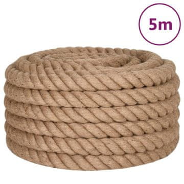 Vidaxl Uže od jute dužina 5 m debljina 60 mm