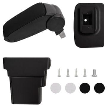 Vidaxl Naslon za ruke za automobil crni 17x32x(37-53) cm ABS