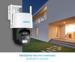 Reolink TrackMix WiFi Battery IP kamera, 2K, WiFi, noćno snimanje, LED