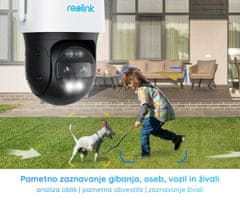 Reolink TrackMix WiFi Battery IP kamera, 2K, WiFi, noćno snimanje, LED