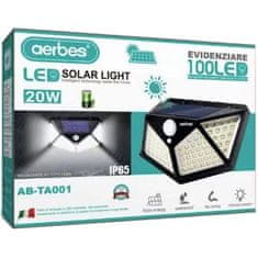 Aerbes Zidna solarna lampa 20W