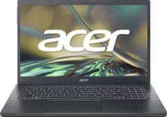 Acer Laptop Aspire 7 A715-76G-59DB, i5-12450, 16GB, 512GB, GTX1650, DOS (NH.QMEEX.002)
