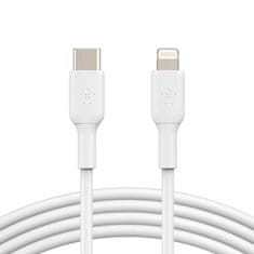 Belkin Boost kabel, USB-C na Lightning, bijeli (CAA003bt1MWH)