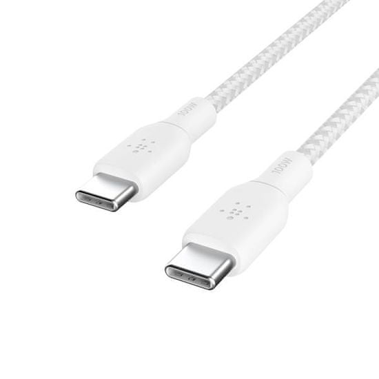 Belkin Boost Charge kabel, USB-C na USB-C, 100 W, bijeli (CAB014bt2MWH)