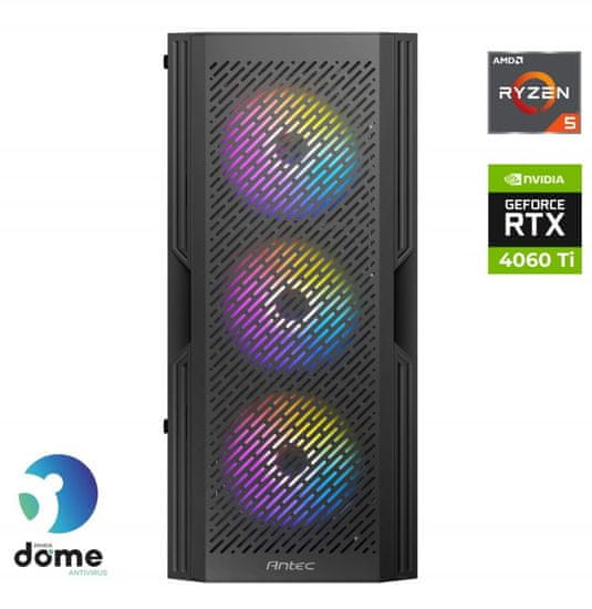 Anni Gamer Advanced stolno računalo, R5 5500, 16GB, SSD500GB, RTX4060Ti, FreeDOS (GX7-7510)