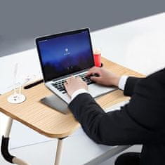 Verkgroup Prijenosni preklopni univerzalni drveni stol za laptop 60cm