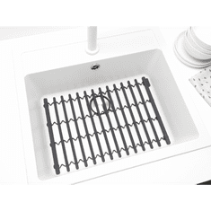 Brabantia podloga za umivaonik, silikon, svijetlo siva