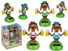Out of The blue Solarni plesoč bavarski pivski pes 11cm – solarna figura