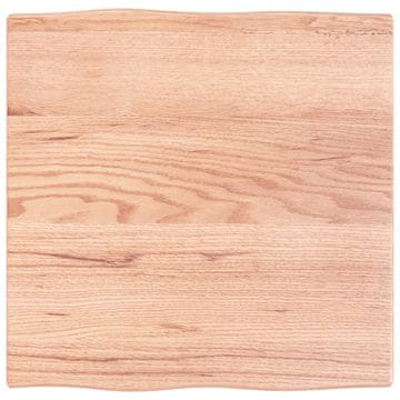 Vidaxl Stolna ploča svjetlosmeđa 60 x 60 x 2 cm od obrađene hrastovine