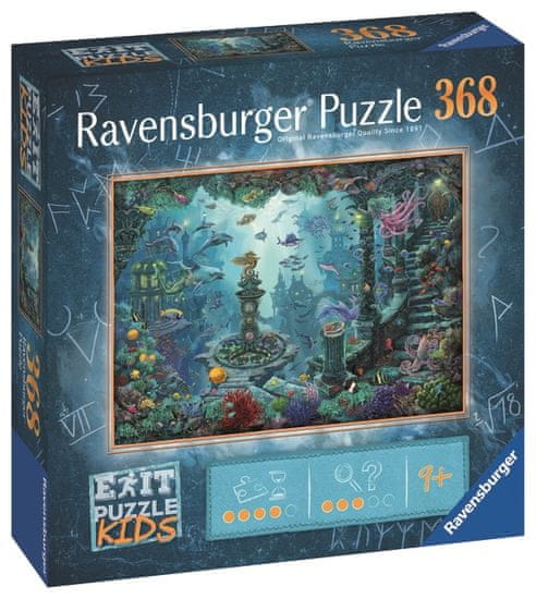 Ravensburger Exit KIDS Puzzle: Potopljena Atlantida, 368 komada