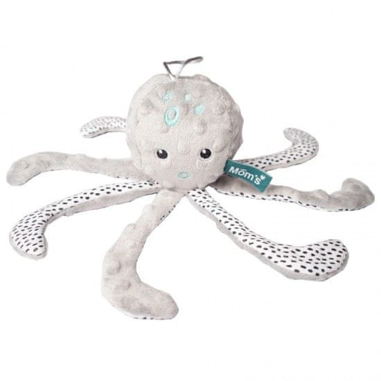 Mom's aktivna zvečka i igračka, siva hobotnica Tari