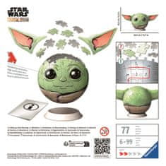 Ravensburger Puzzle-Ball Star Wars: Puzzle Baby Yoda s ušima, 72 dijela
