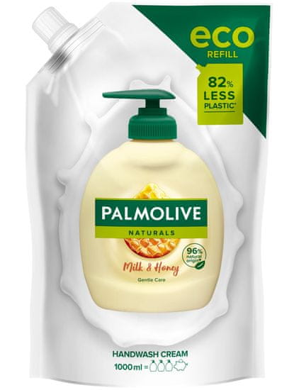 Palmolive tekući sapun Milk & Honey, rezervno punjenje, 1000 ml