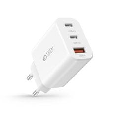 Tech-protect 3-port punjač USB / 2x USB-C 30W PD QC, bijela