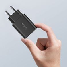 Tech-protect 3-port punjač USB / 2x USB-C 30W PD QC, crno