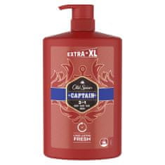 Old Spice Captain 3-u-1 gel za tuširanje i šampon za muškarce, 1000 mL, dugotrajna svježina