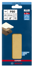 BOSCH Professional EXPERT C470 brusni papir s 8 rupa za vibracijske brusilice, 80 x 133 mm, G 120, 10 komada (2608900881)
