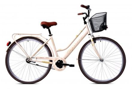  Capriolo CTB Amsterdam ženski bicikl, 28HT, bež 