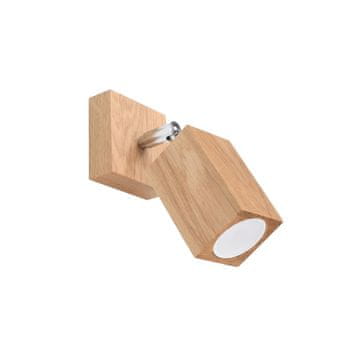 Sollux Zidna lampa Keke 1 GU10 od hrastovine, SL.1035