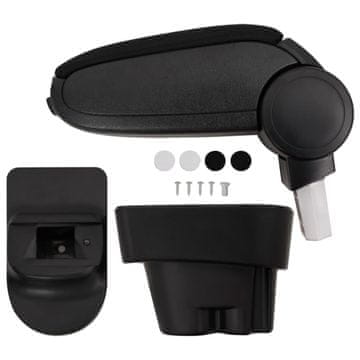 Vidaxl Naslon za ruke za automobil crni 12 x 36 x (33,5 - 48) cm ABS