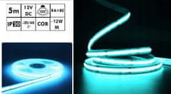 Berge LED traka NEON COB homogeni - 12V - 5 m - plavi