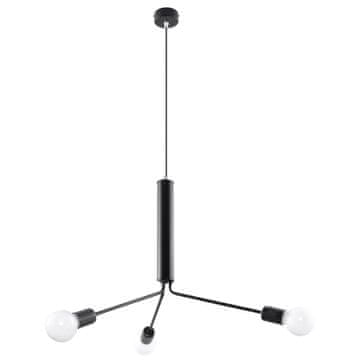 Lumi Oralia 3 E27 crna visilica 03.115.03