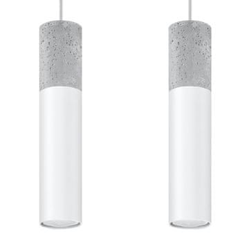 Sollux BORGIO 2 bijela viseća lampa