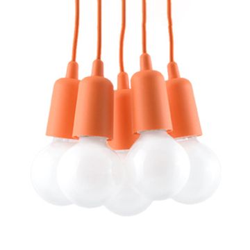 Sollux DIEGO 5 narančasta viseća lampa