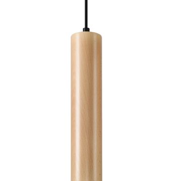Lumi Lorento 1 GU10 visilica, prirodno drvo, 06.295.36