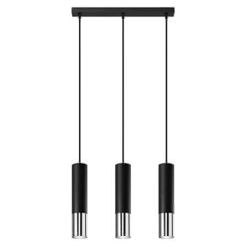 Lumi Salixa 3 GU10 viseća lampa crna 09.249.42