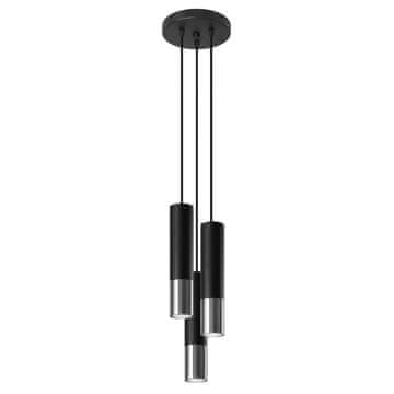Lumi Salixa 3 GU10 viseća lampa crna 09.299.43