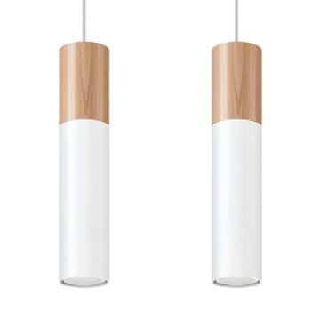 Sollux PABLO 2 bijela viseća lampa