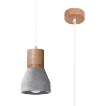Sollux QUBIC viseća lampa siva