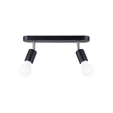 Sollux FORNES 2 crna stropna lampa