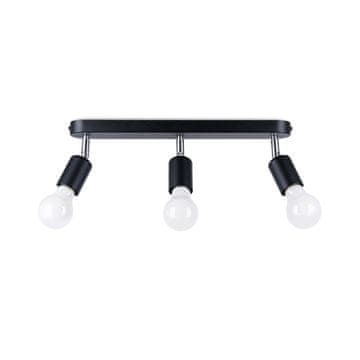 Sollux FORNES 3 crna stropna lampa