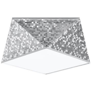 Sollux Hexa 1 E27 srebrna stropna svjetiljka SL.0688