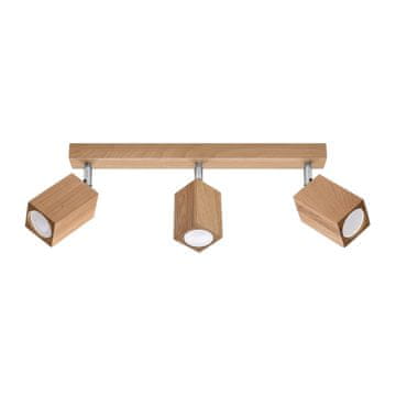 Sollux KEKE 3 stropna lampa od hrastovine