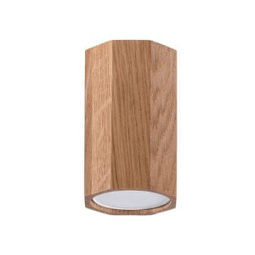 Sollux ZEKE 10 stropna lampa od hrastovine
