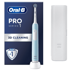 Oral-B Pro Series 1 električna četkica za zube, plava + putna torbica