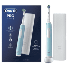 Oral-B Pro Series 1 električna četkica za zube, plava + putna torbica