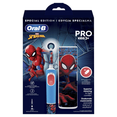 Oral-B Pro Kids 3+ Spiderman električna četkica za zube + putna torbica