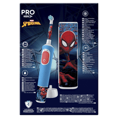Pro Kids 3+ Spiderman električna četkica za zube + putna torbica