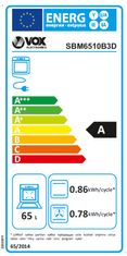 VOX electronics SBM 6510B3D ugradbena pećnica
