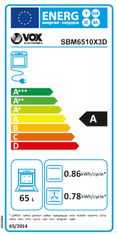 VOX electronics SBM6510X3D ugradbena pećnica