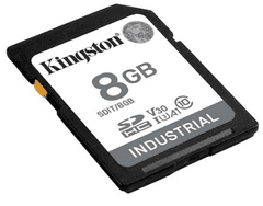 Kingston Industrijski SDHC 8 GB, 100 MB/s, klasa 10, UHS-I, U3, V30, A1