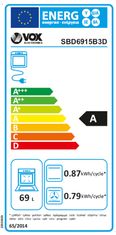 VOX electronics SBD6915B3D ugradbena pećnica